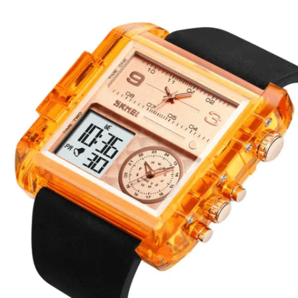 SKMEI AURORA X™ – Montre Homme Digitale au Design Futuriste Premium