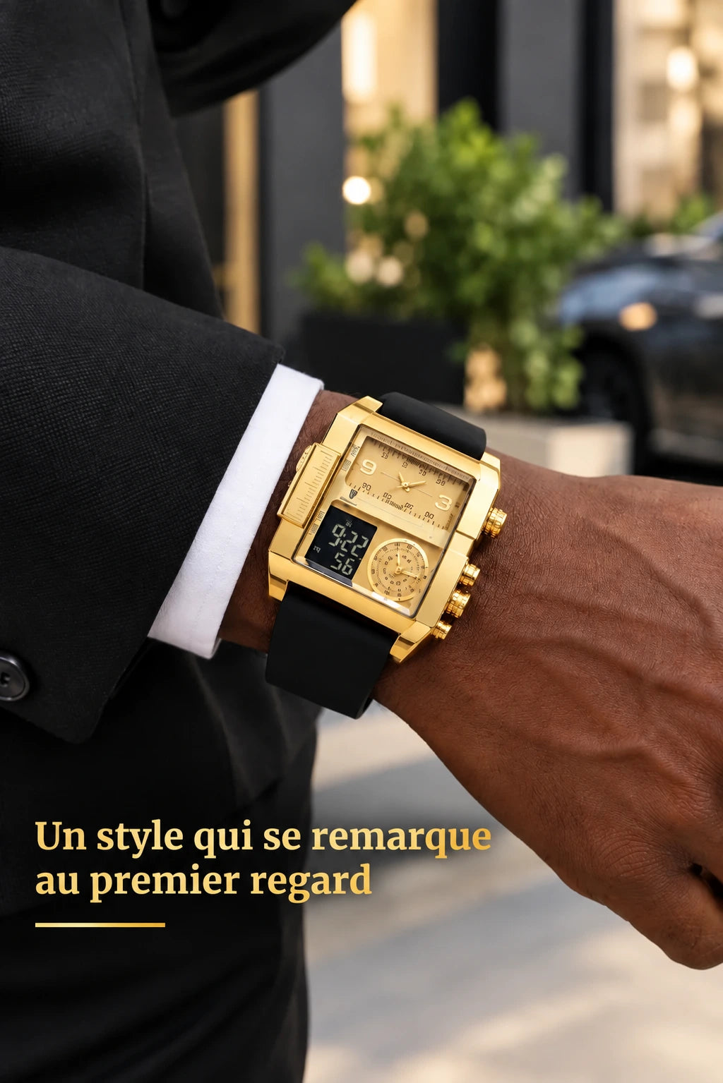 👑 POEDAGAR IMPERIAL GOLD X™ - Montre Homme Digitale au Design Luxe (+Coffret Poedagar inclus 🎁)