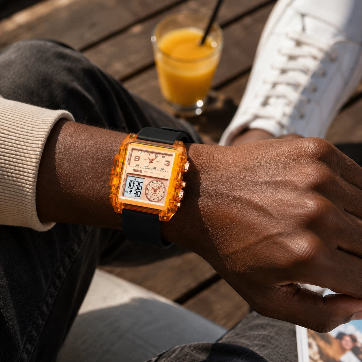 SKMEI AURORA X™ – Montre Homme Digitale au Design Futuriste Premium