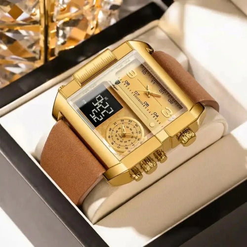 👑 POEDAGAR IMPERIAL GOLD X™ - Montre Homme Digitale au Design Luxe (+Coffret Poedagar inclus 🎁)