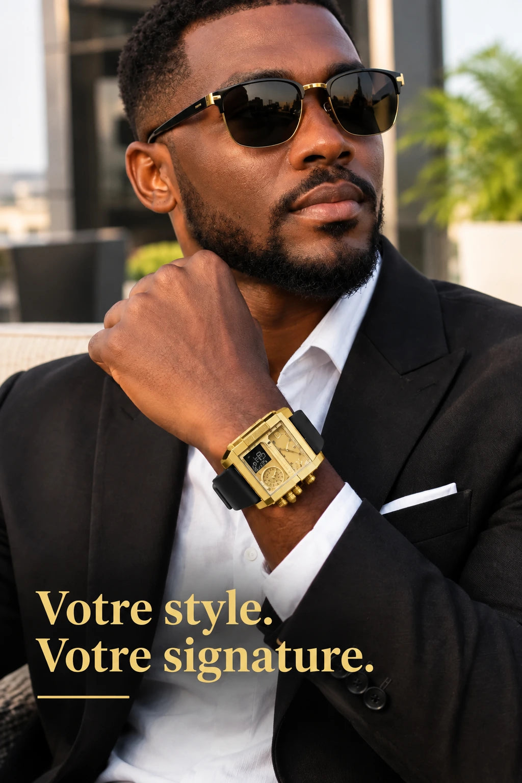 👑 POEDAGAR IMPERIAL GOLD X™ - Montre Homme Digitale au Design Luxe (+Coffret Poedagar inclus 🎁)