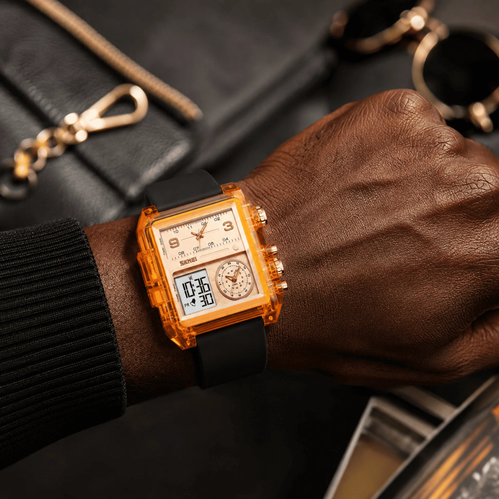 SKMEI AURORA X™ – Montre Homme Digitale au Design Futuriste Premium