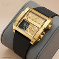 👑 POEDAGAR IMPERIAL GOLD X™ - Montre Homme Digitale au Design Luxe
