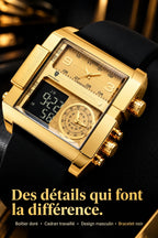 👑 POEDAGAR IMPERIAL GOLD X™ - Montre Homme Digitale au Design Luxe (+Coffret Poedagar inclus 🎁)